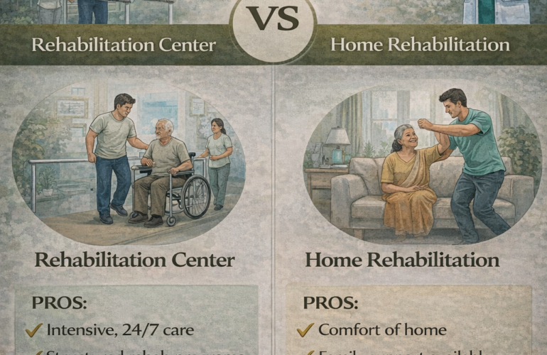 rehabilitation center and home rehabilitation