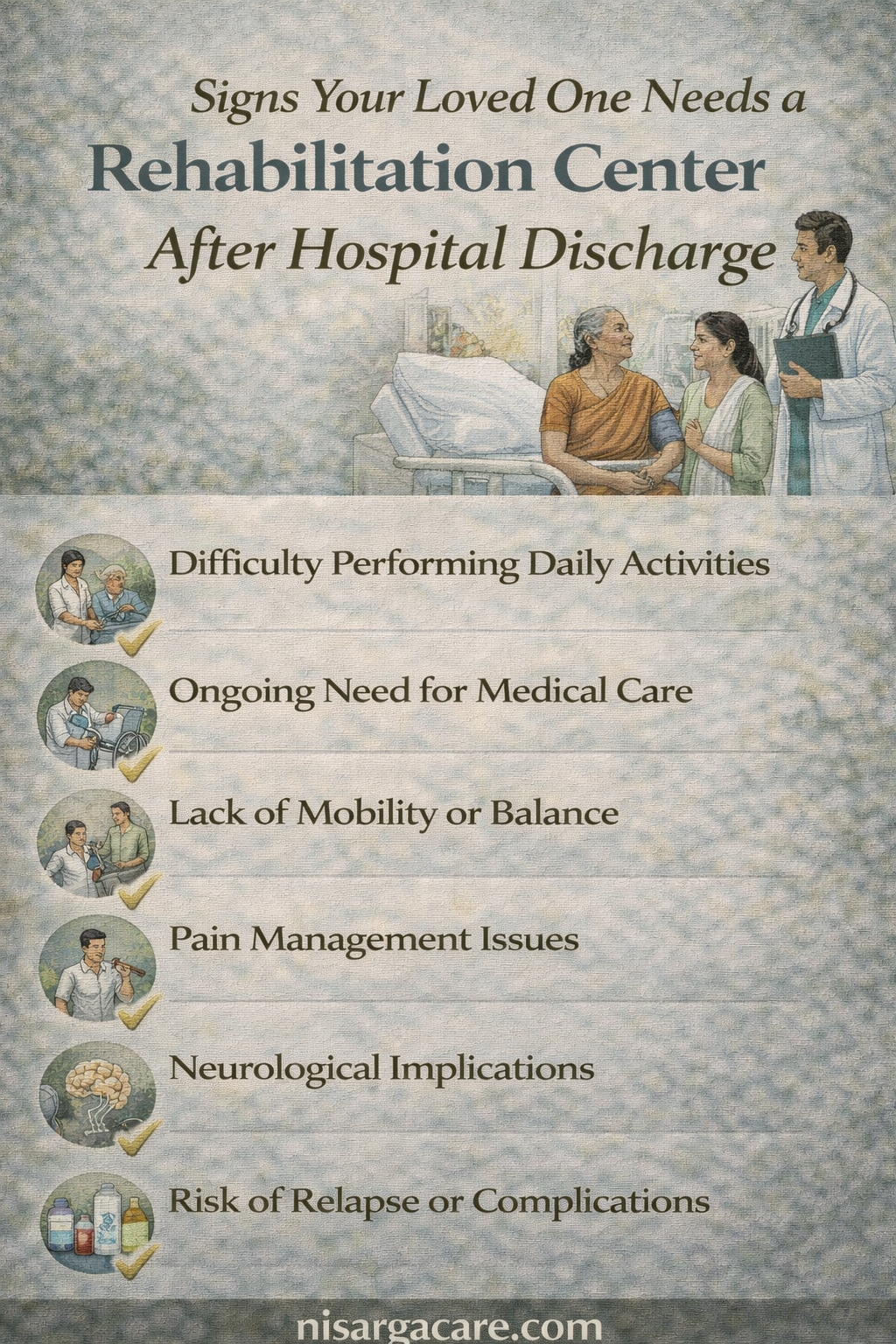 rehabilitation center after hospital discharge